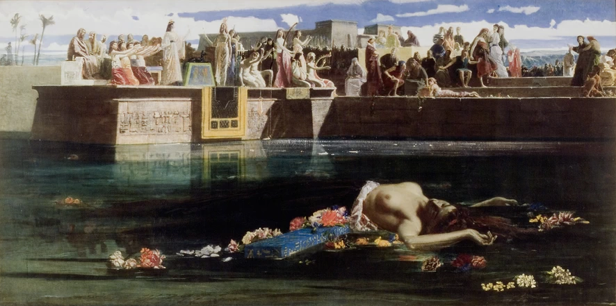La vergine al Nilo (Sacrificio egiziano di una vergine al Nilo) - Palazzo delle Belle Arti, Roma